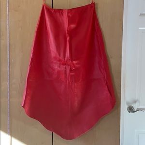 Dkny 100% leather skirt